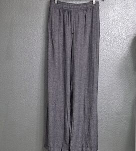 NWOT Chambrey Wide Leg Linen Blend Cropped Pant   Size XL